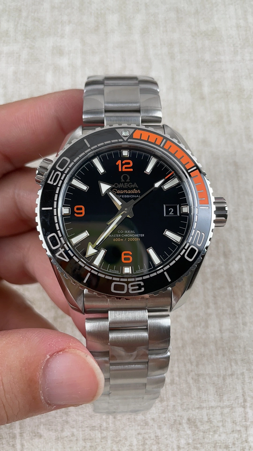 HighPerformance CBD Factory Omega Seamaster Planet Ocean 600M 43.5mm Black Dial Orange Quarter Bezel (215.30.44.21.01.002) 1:1 Super Clone – DD8900 Movement 293